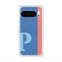 プレミアムスクエアケース with Pixelsnap［ オリジナル - initial color line - P blue ］