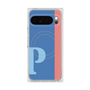 プレミアムスクエアケース with Pixelsnap［ オリジナル - initial color line - P blue ］