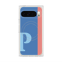 プレミアムスクエアケース with Pixelsnap［ オリジナル - initial color line - P blue ］