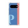 プレミアムスクエアケース with Pixelsnap［ オリジナル - initial color line - P blue ］