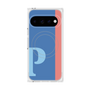 プレミアムスクエアケース with Pixelsnap［ オリジナル - initial color line - P blue ］