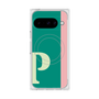 プレミアムスクエアケース with Pixelsnap［ オリジナル - initial color line - P green ］