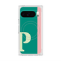 プレミアムスクエアケース with Pixelsnap［ オリジナル - initial color line - P green ］