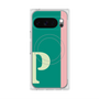 プレミアムスクエアケース with Pixelsnap［ オリジナル - initial color line - P green ］