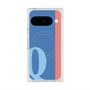 プレミアムスクエアケース with Pixelsnap［ オリジナル - initial color line - Q blue ］