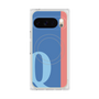 プレミアムスクエアケース with Pixelsnap［ オリジナル - initial color line - Q blue ］