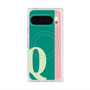 プレミアムスクエアケース with Pixelsnap［ オリジナル - initial color line - Q green ］