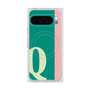 プレミアムスクエアケース with Pixelsnap［ オリジナル - initial color line - Q green ］