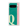 プレミアムスクエアケース with Pixelsnap［ オリジナル - initial color line - Q green ］