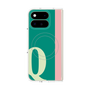プレミアムスクエアケース with Pixelsnap［ オリジナル - initial color line - Q green ］