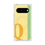 プレミアムスクエアケース with Pixelsnap［ オリジナル - initial color line - Q yellow ］
