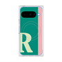 プレミアムスクエアケース with Pixelsnap［ オリジナル - initial color line - R green ］