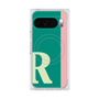 プレミアムスクエアケース with Pixelsnap［ オリジナル - initial color line - R green ］
