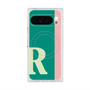 プレミアムスクエアケース with Pixelsnap［ オリジナル - initial color line - R green ］