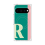 プレミアムスクエアケース with Pixelsnap［ オリジナル - initial color line - R green ］