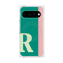 プレミアムスクエアケース with Pixelsnap［ オリジナル - initial color line - R green ］