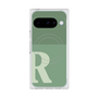 プレミアムスクエアケース with Pixelsnap［ オリジナル - initial two tone - R green ］