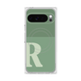 プレミアムスクエアケース with Pixelsnap［ オリジナル - initial two tone - R green ］