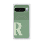 プレミアムスクエアケース with Pixelsnap［ オリジナル - initial two tone - R green ］