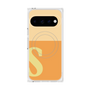 プレミアムスクエアケース with Pixelsnap［ オリジナル - initial two tone - S orange ］