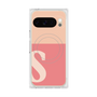 プレミアムスクエアケース with Pixelsnap［ オリジナル - initial two tone - S pink ］