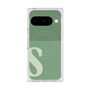 プレミアムスクエアケース with Pixelsnap［ オリジナル - initial two tone - S green ］