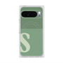 プレミアムスクエアケース with Pixelsnap［ オリジナル - initial two tone - S green ］