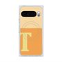 プレミアムスクエアケース with Pixelsnap［ オリジナル - initial two tone - T orange ］