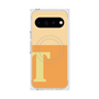 プレミアムスクエアケース with Pixelsnap［ オリジナル - initial two tone - T orange ］
