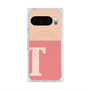 プレミアムスクエアケース with Pixelsnap［ オリジナル - initial two tone - T pink ］