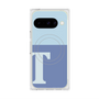 プレミアムスクエアケース with Pixelsnap［ オリジナル - initial two tone - T blue ］