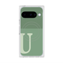 プレミアムスクエアケース with Pixelsnap［ オリジナル - initial two tone - U green ］