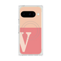 プレミアムスクエアケース with Pixelsnap［ オリジナル - initial two tone - V pink ］