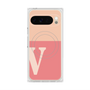 プレミアムスクエアケース with Pixelsnap［ オリジナル - initial two tone - V pink ］