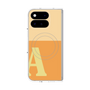 プレミアムスクエアケース with Pixelsnap［ オリジナル - initial two tone - A orange ］
