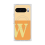 プレミアムスクエアケース with Pixelsnap［ オリジナル - initial two tone - W orange ］