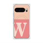 プレミアムスクエアケース with Pixelsnap［ オリジナル - initial two tone - W pink ］