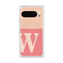 プレミアムスクエアケース with Pixelsnap［ オリジナル - initial two tone - W pink ］