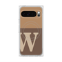 プレミアムスクエアケース with Pixelsnap［ オリジナル - initial two tone - W brown ］