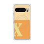 プレミアムスクエアケース with Pixelsnap［ オリジナル - initial two tone - X orange ］