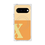 プレミアムスクエアケース with Pixelsnap［ オリジナル - initial two tone - X orange ］