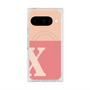プレミアムスクエアケース with Pixelsnap［ オリジナル - initial two tone - X pink ］