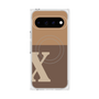 プレミアムスクエアケース with Pixelsnap［ オリジナル - initial two tone - X brown ］