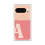 プレミアムスクエアケース with Pixelsnap［ オリジナル - initial two tone - A pink ］