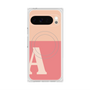 プレミアムスクエアケース with Pixelsnap［ オリジナル - initial two tone - A pink ］