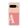 プレミアムスクエアケース with Pixelsnap［ オリジナル - initial two tone - A pink ］