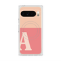 プレミアムスクエアケース with Pixelsnap［ オリジナル - initial two tone - A pink ］