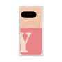 プレミアムスクエアケース with Pixelsnap［ オリジナル - initial two tone - Y pink ］