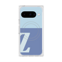 プレミアムスクエアケース with Pixelsnap［ オリジナル - initial two tone - Z blue ］