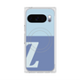 プレミアムスクエアケース with Pixelsnap［ オリジナル - initial two tone - Z blue ］